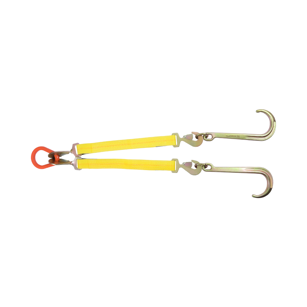 Ratcheting J-Hook Ceangail-Síos Dearadh V-Strap Hook Ilphointí RTJ le haghaidh Úsáid Trucail Tarraingthe