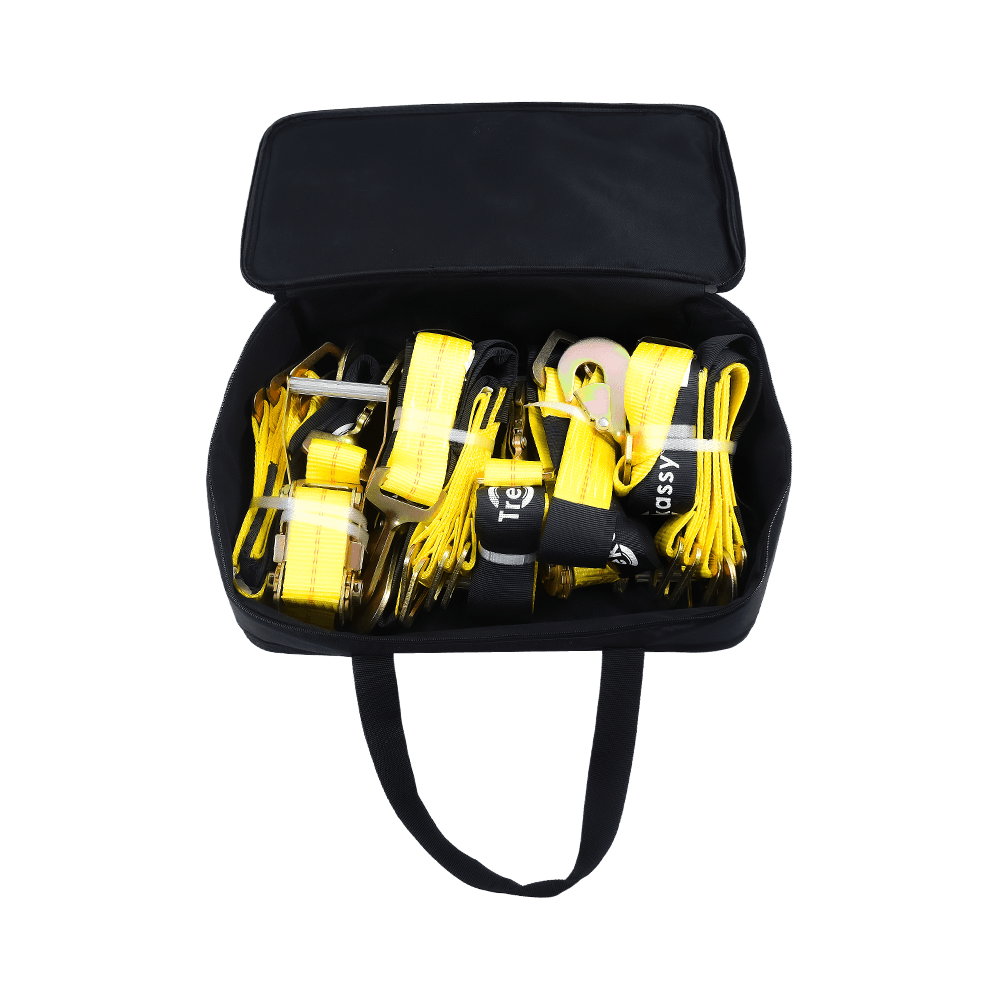 Car Ceangail Síos le Hooks Snap - Stíl Lasso - 2 Orlach x 96 Inse - 4 Pacáiste - Clasaiceach Buí - 3,300 Punt Ualach Oibre Sábháilte Car Ceangail Síos le Hooks Snap - Stíl Lasso - 2 Orlach x 96 Inse - 4 Pacáiste - Clasaiceach Buí - 3,300 Punt Ualach Oibre Sábháilte
