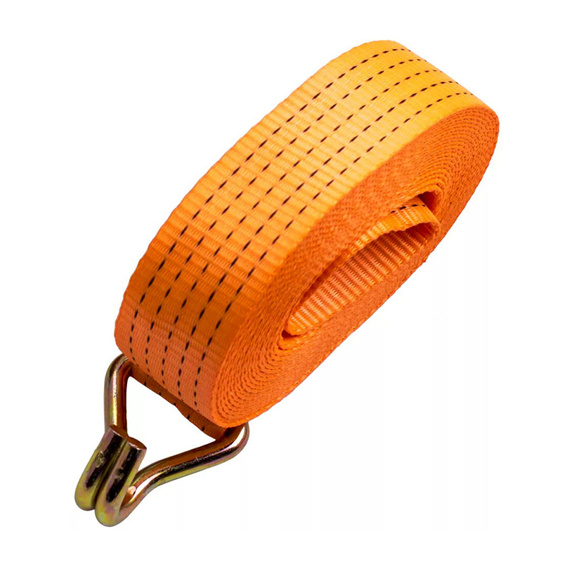50mm 5t Trucail Iompair Trom-Dleachta poileistir Cargo Lashing Load Belt