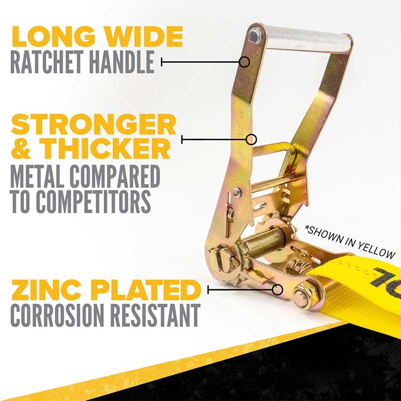 Strap Ratchet 2' X 27' Le Hooks Leam Maol