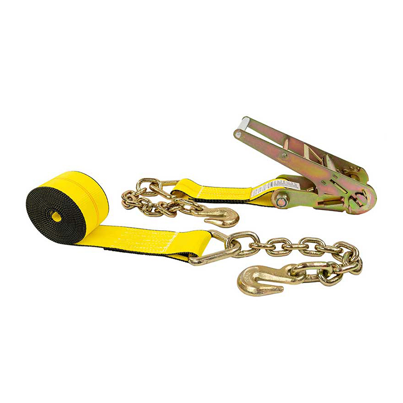 Strap Ceangail Síos 3'' X 30' Ratchet Le Eisínteachtaí Slabhra