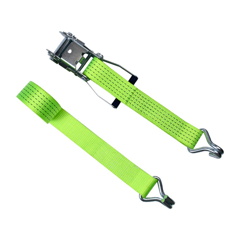 Strap Ratchet Láimhseála Plaisteacha Sinc Bán 50mm 5000kg le Hooks Claw