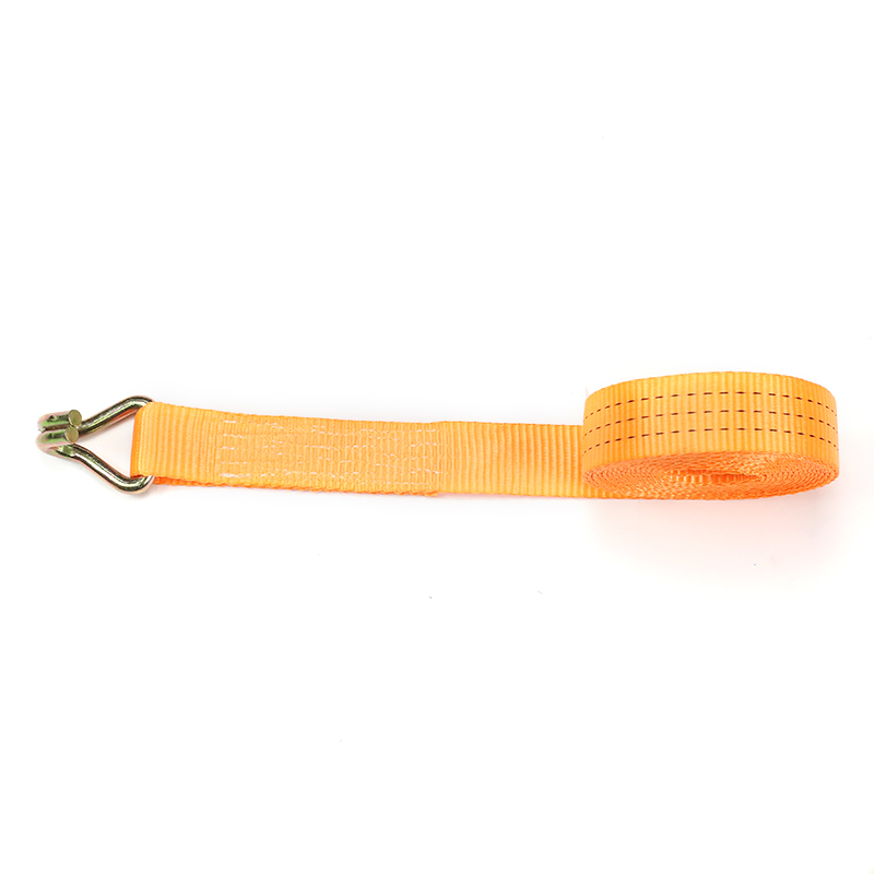 38mm Dathóir Sinc Caighdeánach Láimhseáil Ratchet Lasta Lashing Strap