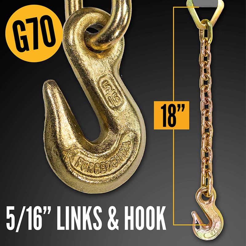 Líne Dubh 2' X 30' Strap Ratchet Thionscal Trom le Síneadh Slabhra