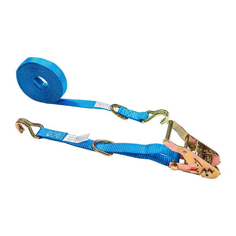 Lógó Saincheaptha 1'' X 15' Ratchet Strap le J-Hook Agus D-Ring Lógó Saincheaptha 1'' X 15' Ratchet Strap le J-Hook Agus D-Ring