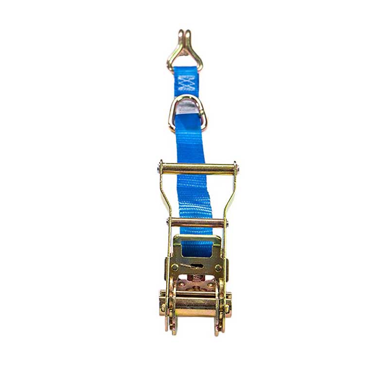 Lógó Saincheaptha 1'' X 15' Ratchet Strap le J-Hook Agus D-Ring