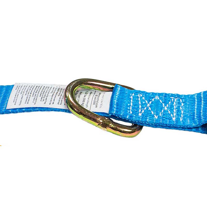 Lógó Saincheaptha 1'' X 15' Ratchet Strap le J-Hook Agus D-Ring