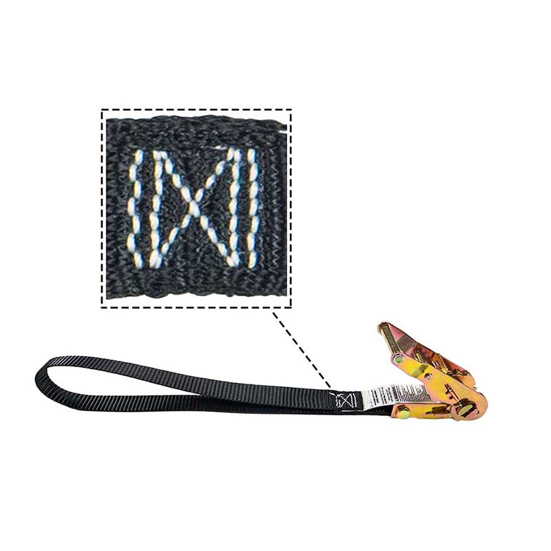Strap Ratchet Gluaisrothar Ardtionachta 1''X 6' Ceangail Síos Le Lúb Fuaite 12'