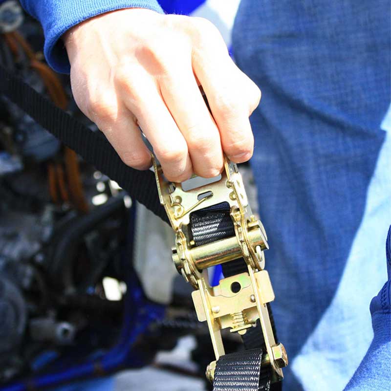 Strap Ratchet Gluaisrothar Ardtionachta 1''X 6' Ceangail Síos Le Lúb Fuaite 12'