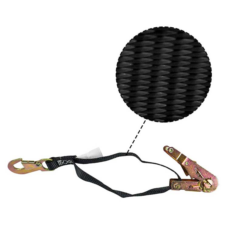 Strap búcla Ratchet poileistir 1'' X 6' le Hooks Snap Maol