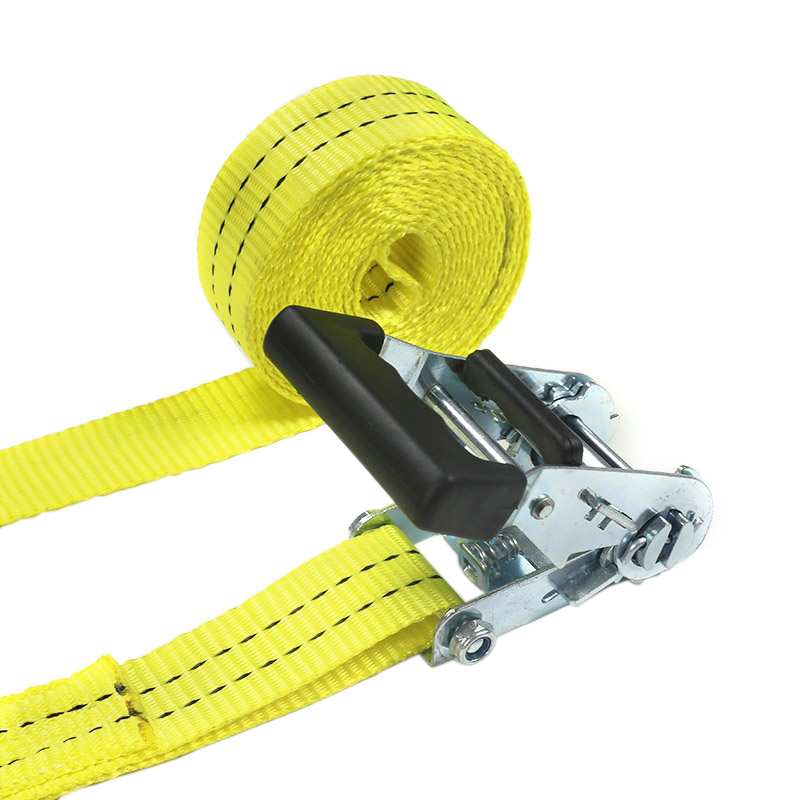 Strapaí Ratchet Láimhseála Brataithe Rubair 35mm 2t le haghaidh Iompar lasta