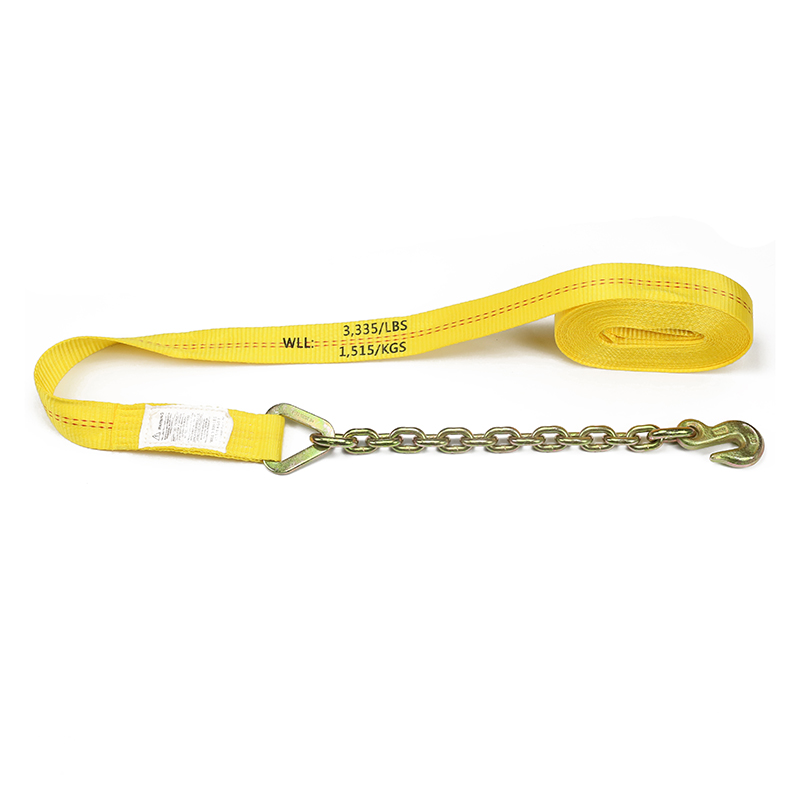 Líne Double-Dearg Strap Ratchet 2 orlach Le Síneadh Ancaire Slabhra