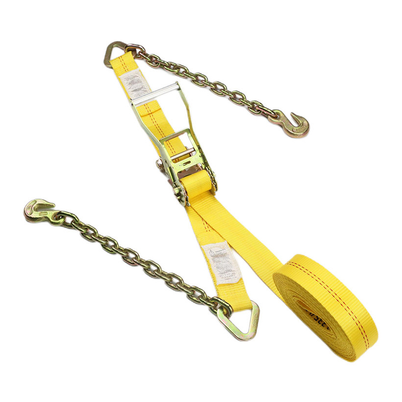 Líne Double-Dearg Strap Ratchet 2 orlach Le Síneadh Ancaire Slabhra
