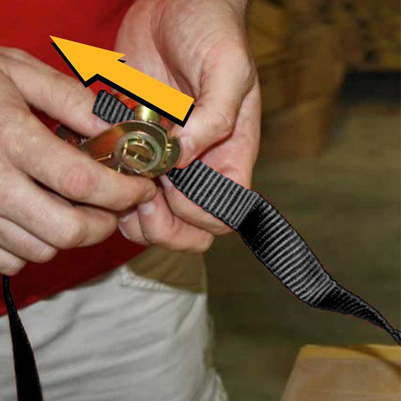 An Strap Ratchet Gan Deireadh Dubh 1 X 10'