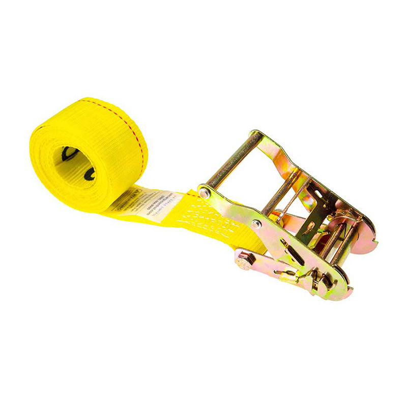 An Fórsa 2 X 10' Strap Ratchet Gan Deireadh Buí