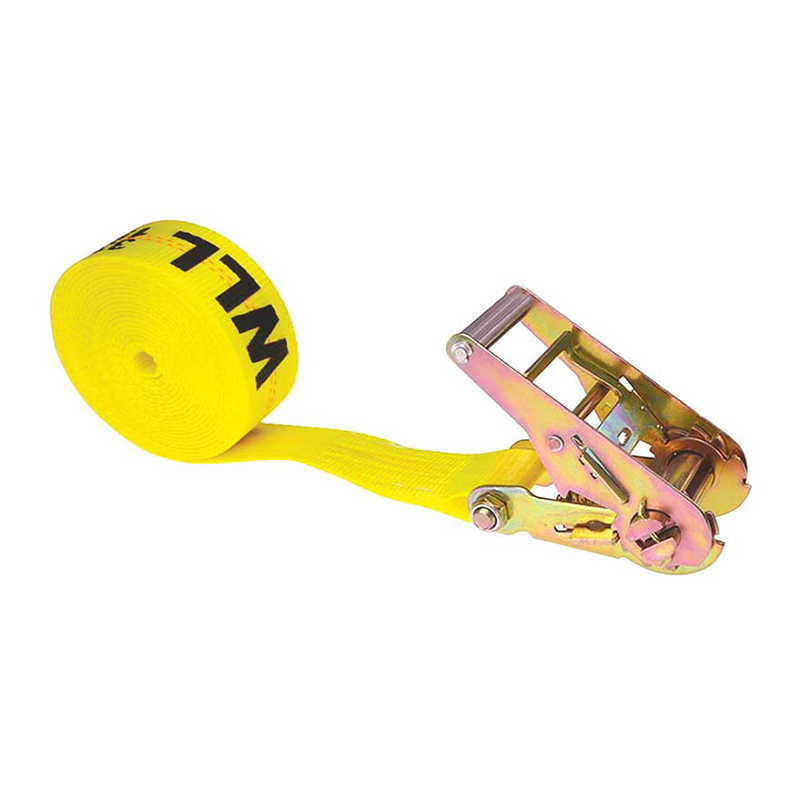 An Fórsa 2 X 20' Strap Ratchet Gan Deireadh Buí Trom Dualgas