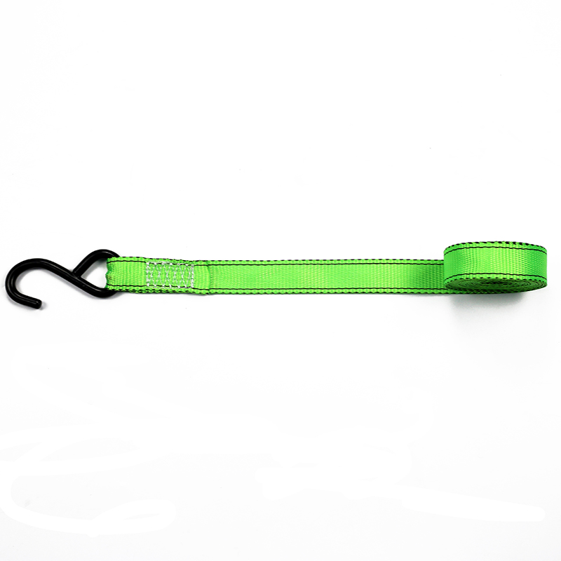 Na Strapaí Ratchet 25MM Dúbailte J Hook