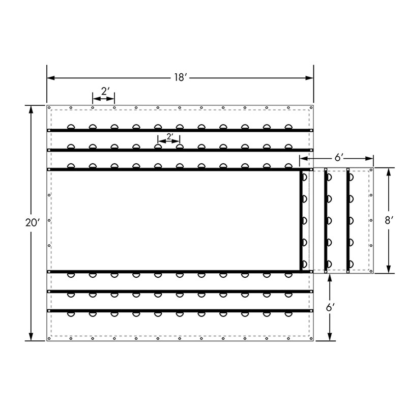 Tarp Trucaile Lumber cosanta 18 unsa