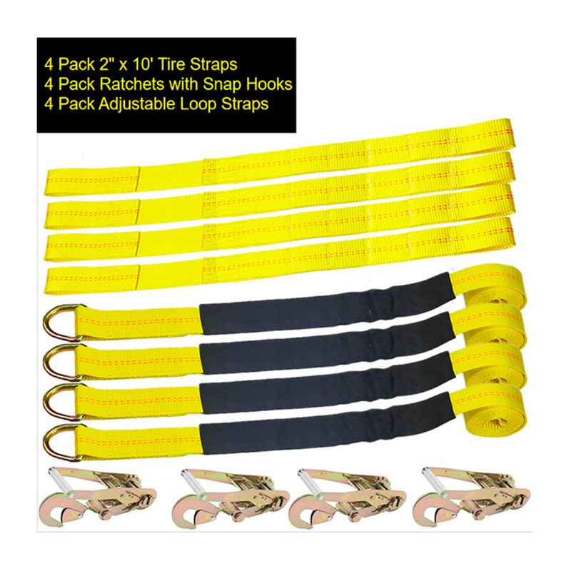 An Roth Boinn Adjustable 2INCH Ceangail Síos Le Snap Hook D Ring