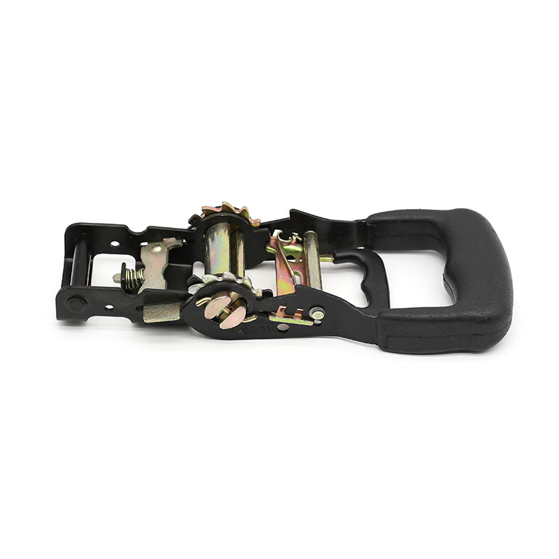 An 1.5 Inch Rubber Handle Ratchet Belt Buckle