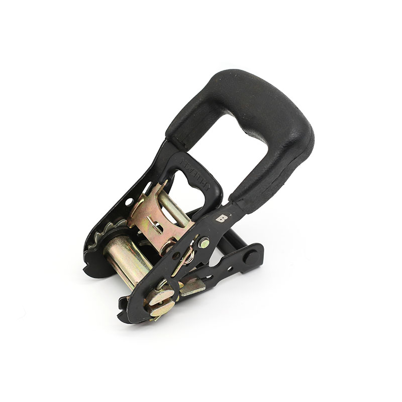 An 1.5 Inch Rubber Handle Ratchet Belt Buckle