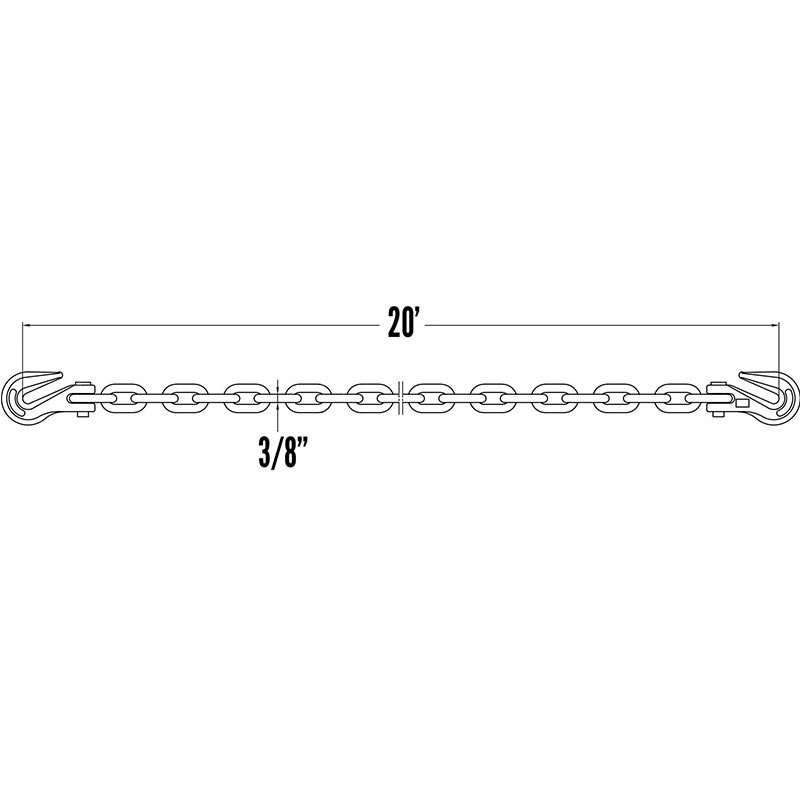 An Slabhra Iompair 3/8' Grád 70
