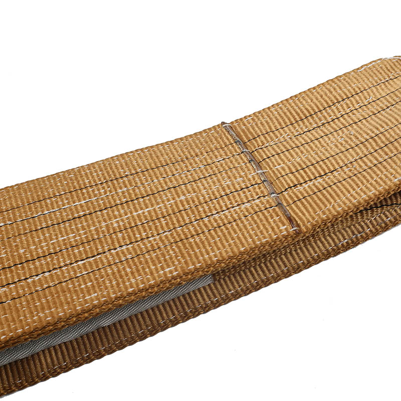 An Sinc Bán Láimhseáil Alúmanam Gearr 2 Ply Flat 6Ton Sling Slabhra Ardaithe