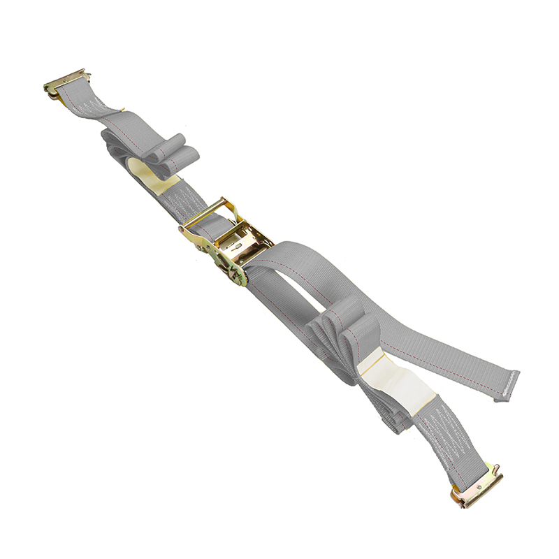 An 4-Pacáiste 5FT Galvanized Rails Ratchet Straps E -Track Kit