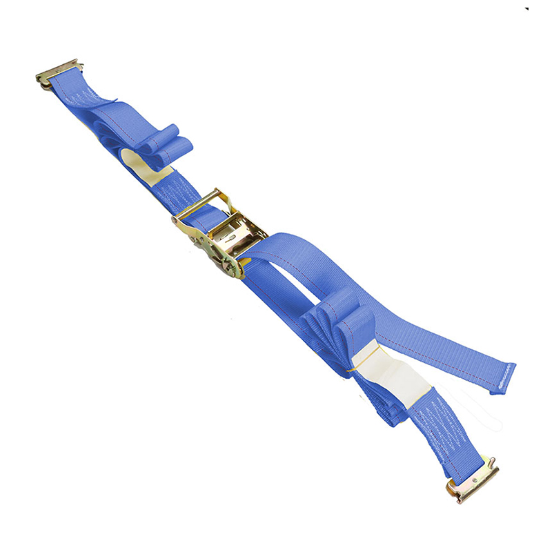An 4-Pacáiste 5FT Galvanized Rails Ratchet Straps E -Track Kit